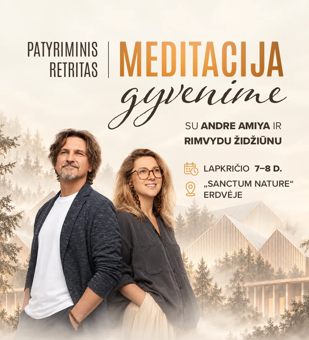 Meditacija gyvenime – retritas 2026 1 Meditacija gyvenime – retritas 2026